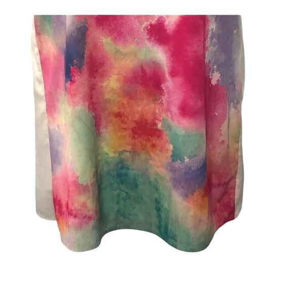 A’gaci Pastel Watercolor Sleeveless Dress Spring Easter Size Small - Picture 6 of 14